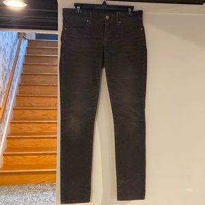GAP grey skinny corduroys